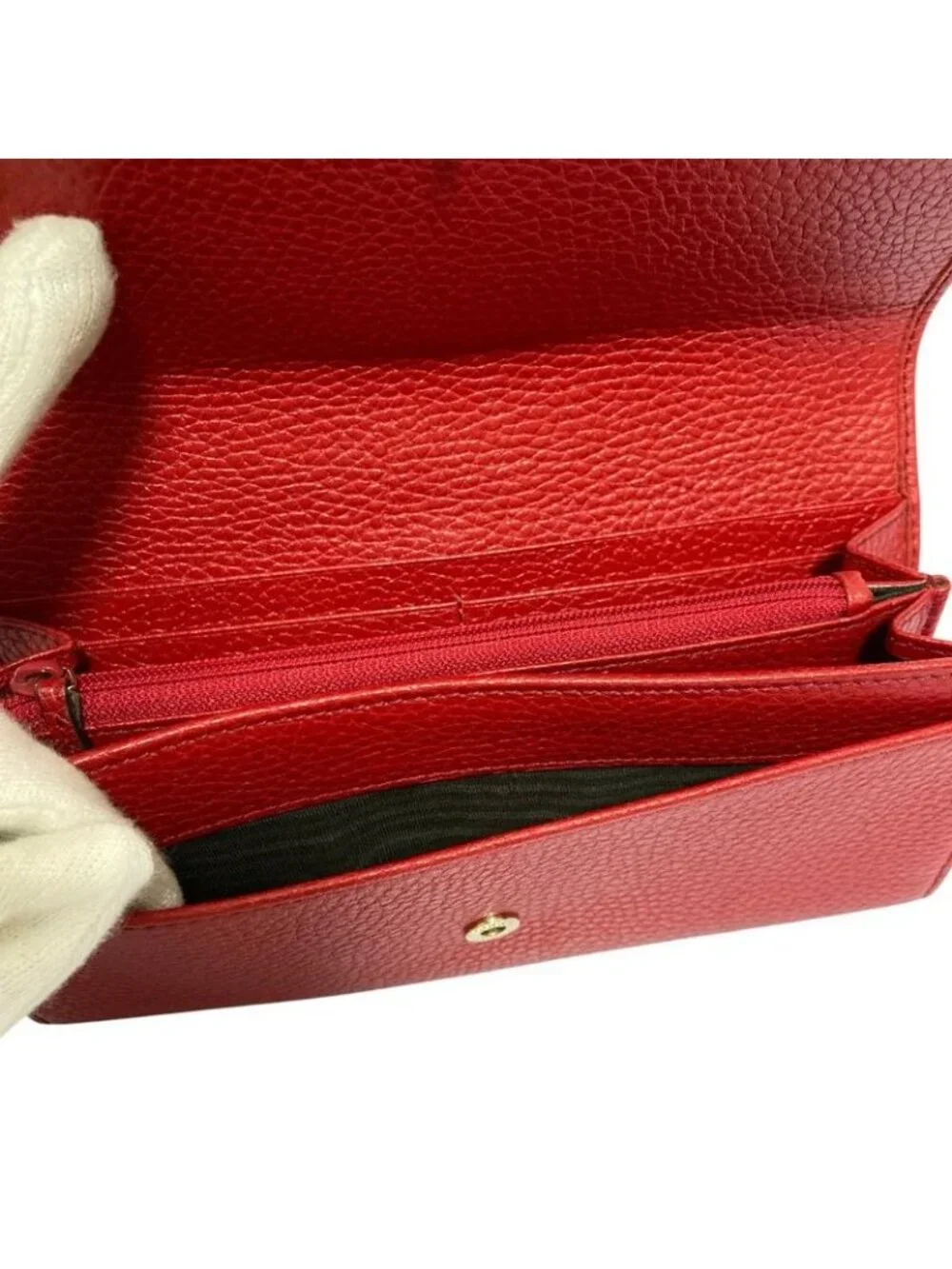 Gucci Soho Leather Wallet Red - Picture 6 of 15